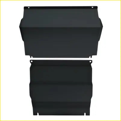 Black metal shelf brackets with sleek minimalist design from bash plate set 3mm for mitsubishi triton mq mr 2015-on