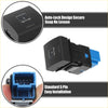 Battery switch with wire for toyota vehicles 2020-2023 black plastic car window switch with blue 5-pin connector back side