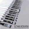 Artist Paint Brush Set 19x to suit Watercolour, Acrylic, and Oil Painting — image 4