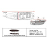 V-Hull Trailerable Fishing Boat 14-16 Ft Heavy Duty Waterproof Cover Black