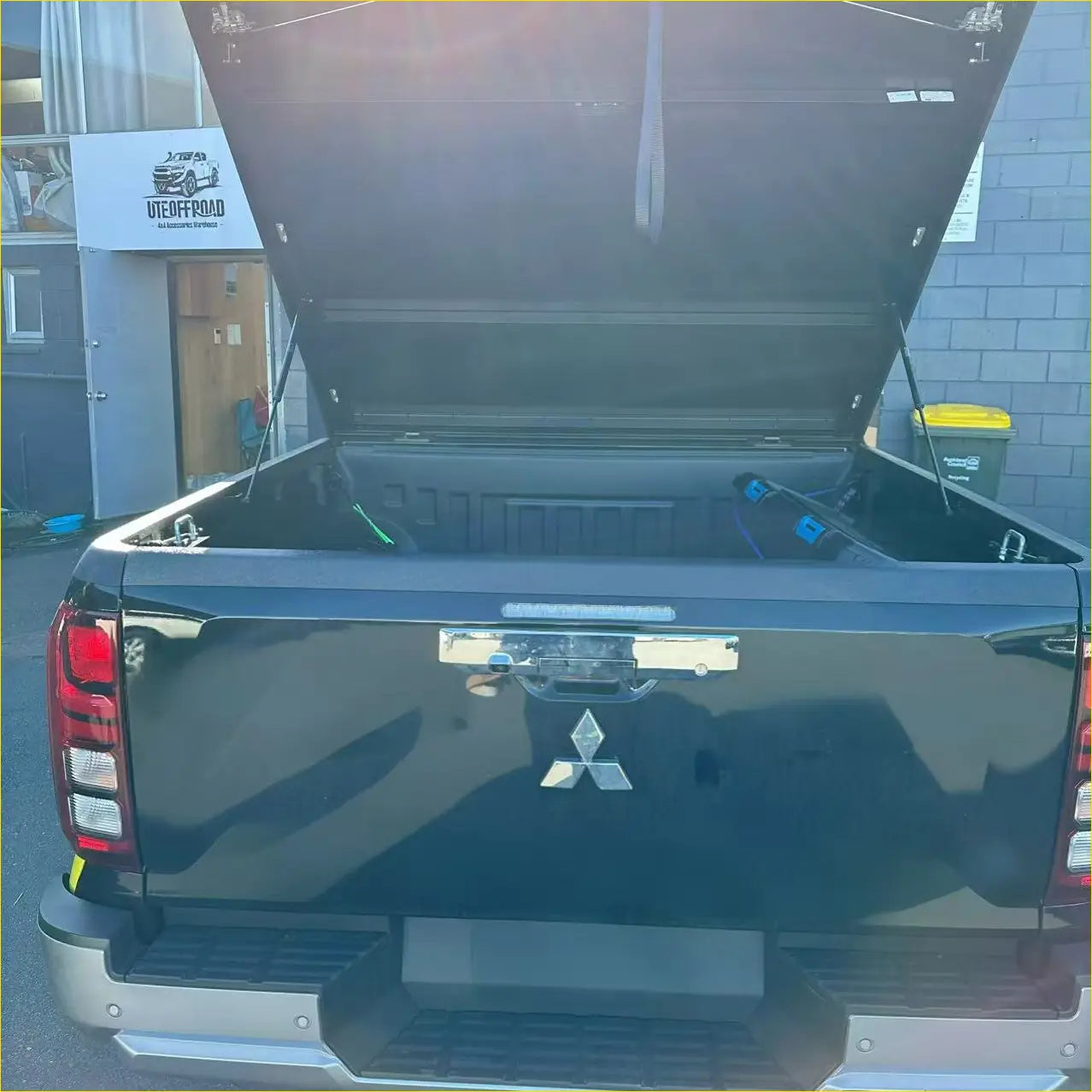 Bedside Rail Covers-3 Piece Set Mitsubishi Triton 2024+ Textured Black - Tailgate cover