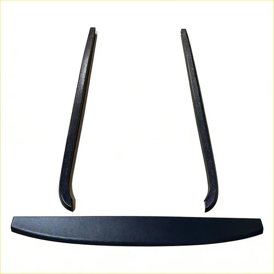 Bedside Rail Covers-3 Piece Set Nissan Navara 2021+ Textured Black - Tailgate cover