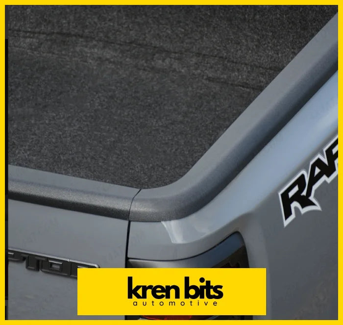 Bedside Rail Covers / Wellside Caps Ford Ranger Px1 Px2 Px3 2012-2021 Matte Black