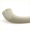 Beige plastic a-pillar grab handle for toyota hilux sr5 mk6 2004-2013 with smooth curved design and integrated button
