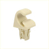 Beige plastic car door handle pull grip showing back side for toyota highlander sun visor hook clip retainer 2008-2019