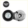 Black and silver belt tensioner for Ford Ranger and Mazda B4000 with ribbed casing and metallic inner parts
