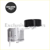 Silver metallic belt tensioner with black plastic top cap for jeep wrangler jk 2.8 crd 2007-2018