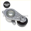 Silver metallic belt tensioner with black rubber pulley and mounting bracket for Mazda 6 3.0L V6 2003-2008