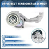 Silver metallic belt tensioner for toyota 4runner 2010-2018 with circular pulley and durable metal arms