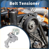 Silver metal belt tensioner with cylindrical roller and mounting bracket for Toyota 4Runner 2010-2018 use