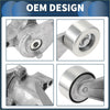 Silver metallic belt tensioner for toyota tacoma 2004-2015 with polished finish and integrated bearing housing