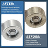 Shiny silver metal belt tensioner with hexagonal bolt center for toyota tacoma 2004-2015 1 x unit