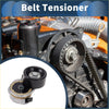 Black rubber-coated metal belt tensioner with hex bolt and gear teeth for toyota tundra 2006-2015 durable part