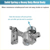 Silver metallic belt tensioner pulley assembly with solid spring and heavy-duty metal body for toyota tacoma 2005-2015