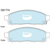 Bendix Heavy Duty Brake Pad Set Front DB1774 HD