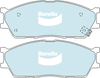 Bendix General CT Brake Pad Set Front DB1805 GCT
