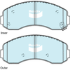 Bendix Protrans Brake Pad Set Front DB1817 PR