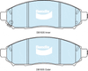 Bendix Heavy Duty Brake Pad Set Front DB1835 HD