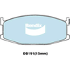 Bendix General CT Brake Pad Set Front DB191 GCT