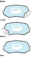 Bendix Heavy Duty Brake Pad Set Front DB1945 HD