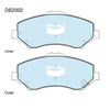 Bendix 4x4 Brake Pad Set Front DB2002 -4WD