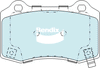 Bendix 4x4 Brake Pad Set Rear DB2260 -4WD