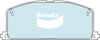 Bendix General CT Brake Pad Set Front DB308 GCT