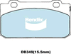 Bendix General CT Brake Pad Set Front DB349 GCT