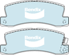 Bendix Heavy Duty Brake Pad Set Rear DB422 HD