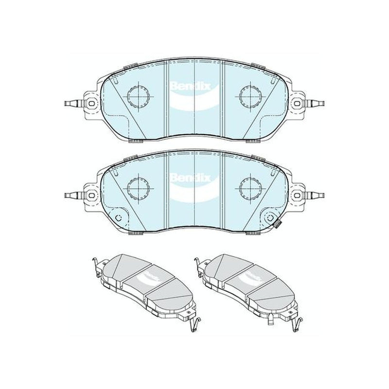 Bendix 4x4 Brake Pad Set Front DB2687 -4WD