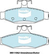 Bendix General CT Brake Pad Set Rear DB1106 GCT