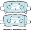 Bendix Heavy Duty Brake Pad Set Front DB1440 HD