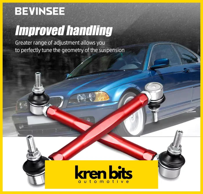 Bevinsee Adjustable Front Sway Bar End Link Kits For Bmw E46 1999-2006 Z4 E85 E86 2003-2