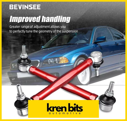 Bevinsee Adjustable Front Sway Bar End Link Kits For Bmw E46 1999-2006 Z4 E85 E86 2003-2