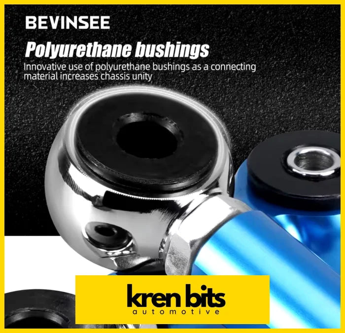 Bevinsee Aluminum Adjustable Rear Sway Bar Endlink Kit For Bmw E46 1999-2006