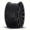 Bgw blast gloss black alloy wheel with black matte finish multi-spoke design and center cap logo