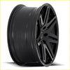 Black matte finished alloy wheel bgw capone with a sleek multi spoke design for stylish rides