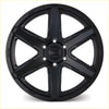 Bgw legend matt black black matte alloy wheel with five spoke design and center cap for cars