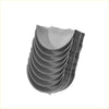 Stack of dark gray curved metal big end conrod bearings with smooth surface for toyota hilux ln110 ln111