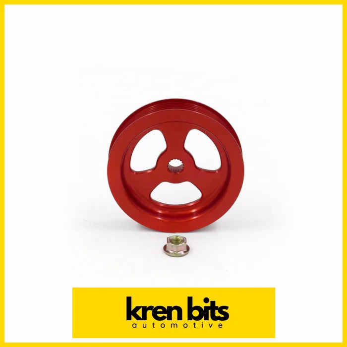 Billet Replacement Power Steering Pulley For Fd Rx7 Red