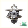 Silver metallic billet turbo cartridge core with turbine housing compressor wheel and green gaskets for mitsubishi triton mn 4d56 25l