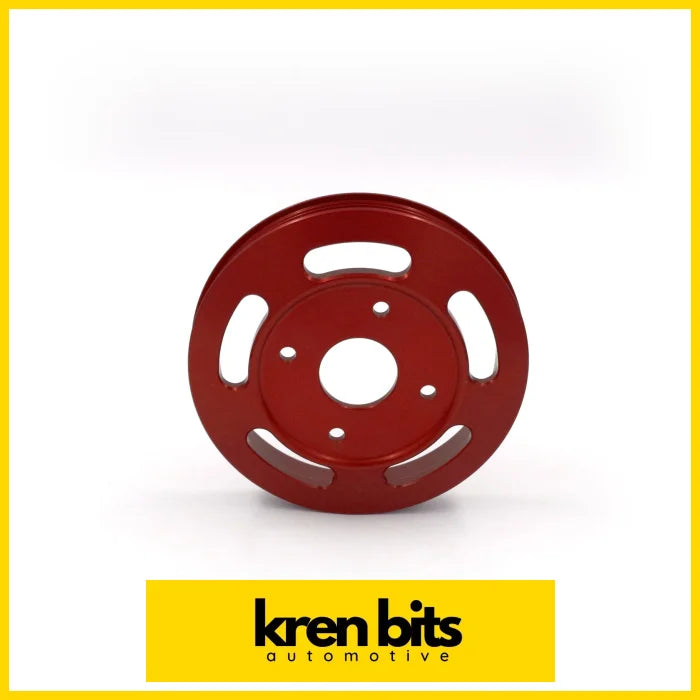 Billet Underdrive Water Pump Pulley For Nissan Rb Engines 140Mm / Red