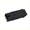 Black plastic rectangular car audio connector with metallic contacts for toyota a c switch 84660-0b010 back side
