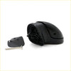 Black plastic car door handle cover with matching cap and silver screw for toyota hilux blind side fender mirror 1988-1997 back view