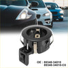 Black car bumper parking sensor retainer with metallic brackets shown from the back for toyota tundra 2007-2013