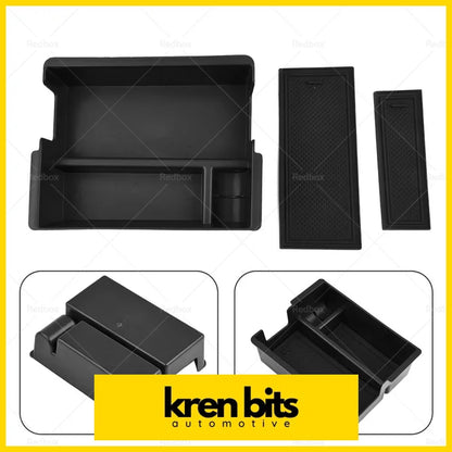 Black Center Console Armrest Storage Box Tray Suitable For Isuzu D-Max Dmax Interior Parts>Console