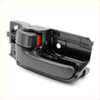 Black plastic door handle bezel for toyota hilux sr5 2005 2015 with red accent on latch mechanism back side