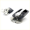 Black door handle bezel set for nissan datsun ute 620 1972-1979 with black plastic handle and chrome metal pull lever