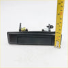Black plastic door handle set for Toyota Hilux ute 1984-1988 showing back side with metallic spring mechanism and hardware