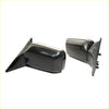 Black glossy plastic door mirrors with sleek angular design and mounting brackets for nissan sunny sentra b12 sedan 85-90